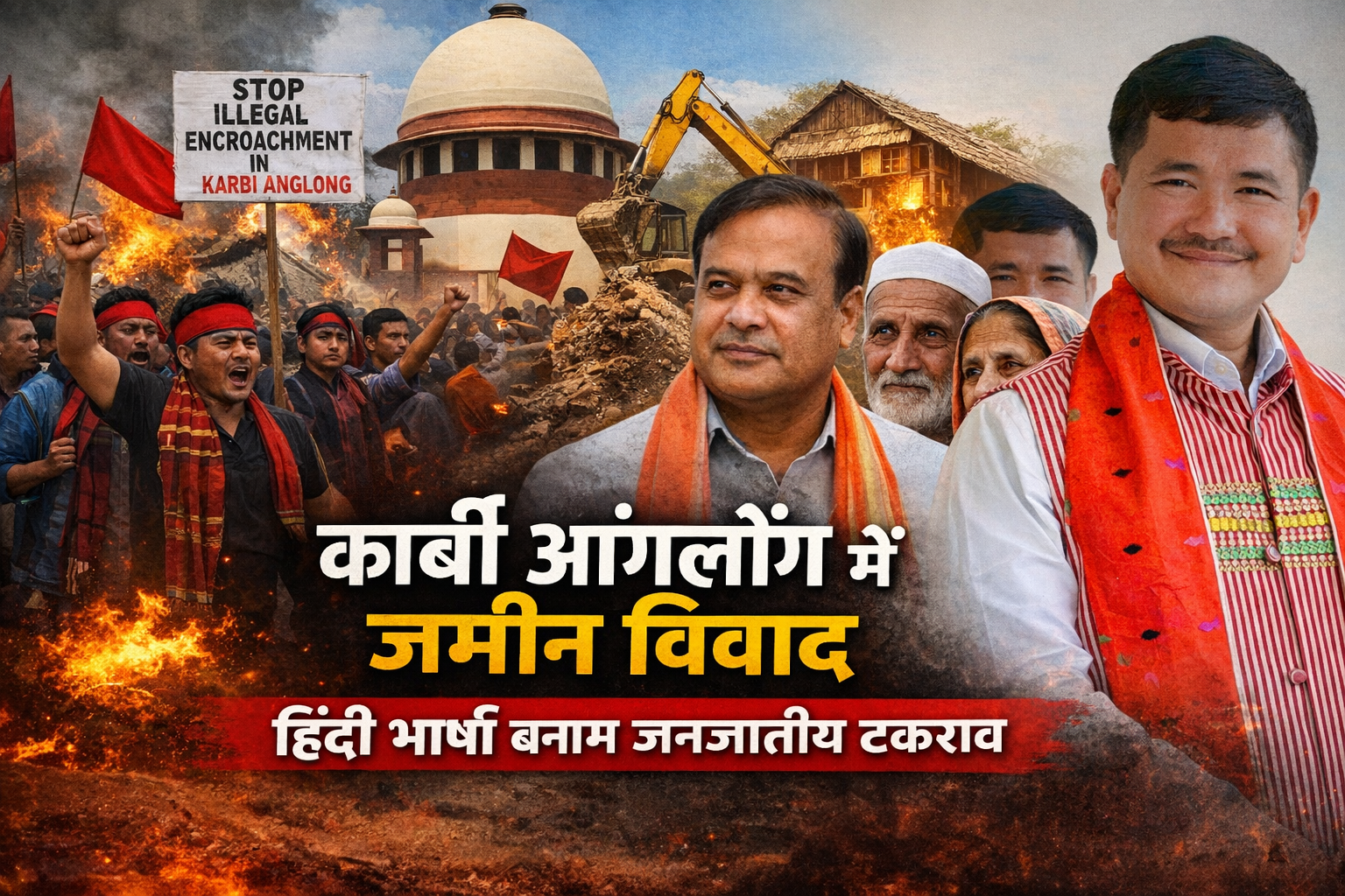 Assam govt must action against illegally land transferred in karbi anglong, as illegal encroachment always threatens identity. 