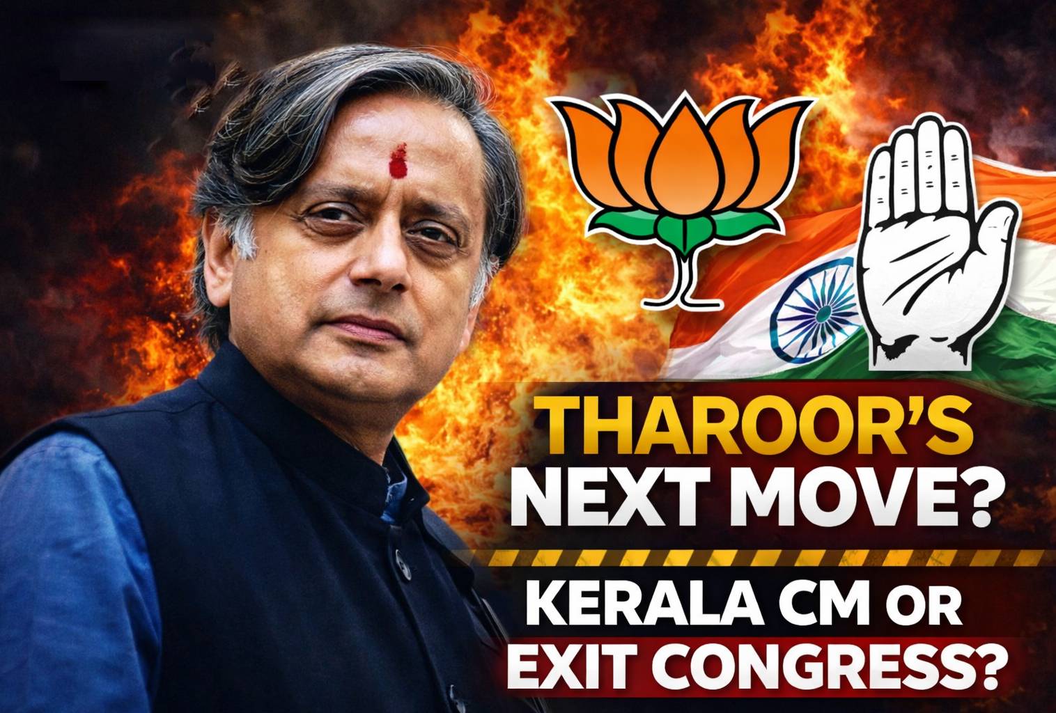 Kerala Cong MP shashi Tharoor ‘s option or intention or interest for CM candidate of Kerala 