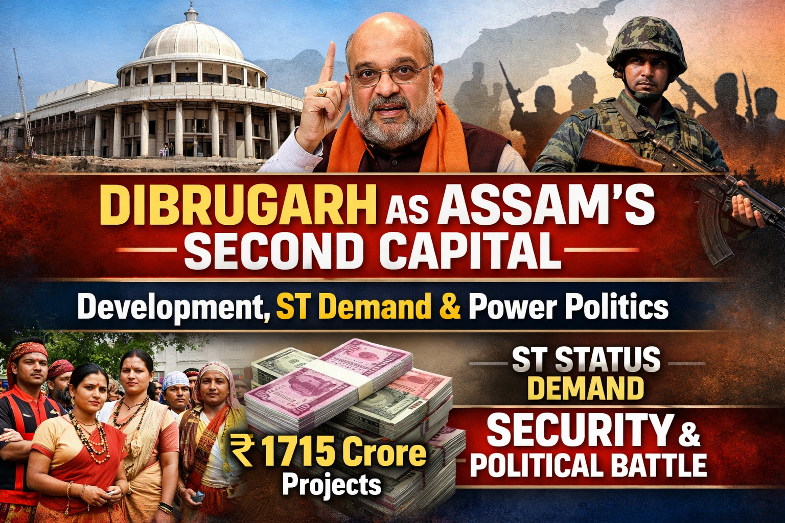 Dibrugarh as Assam’s Second Capital: Development, ST Demand & Power Politics