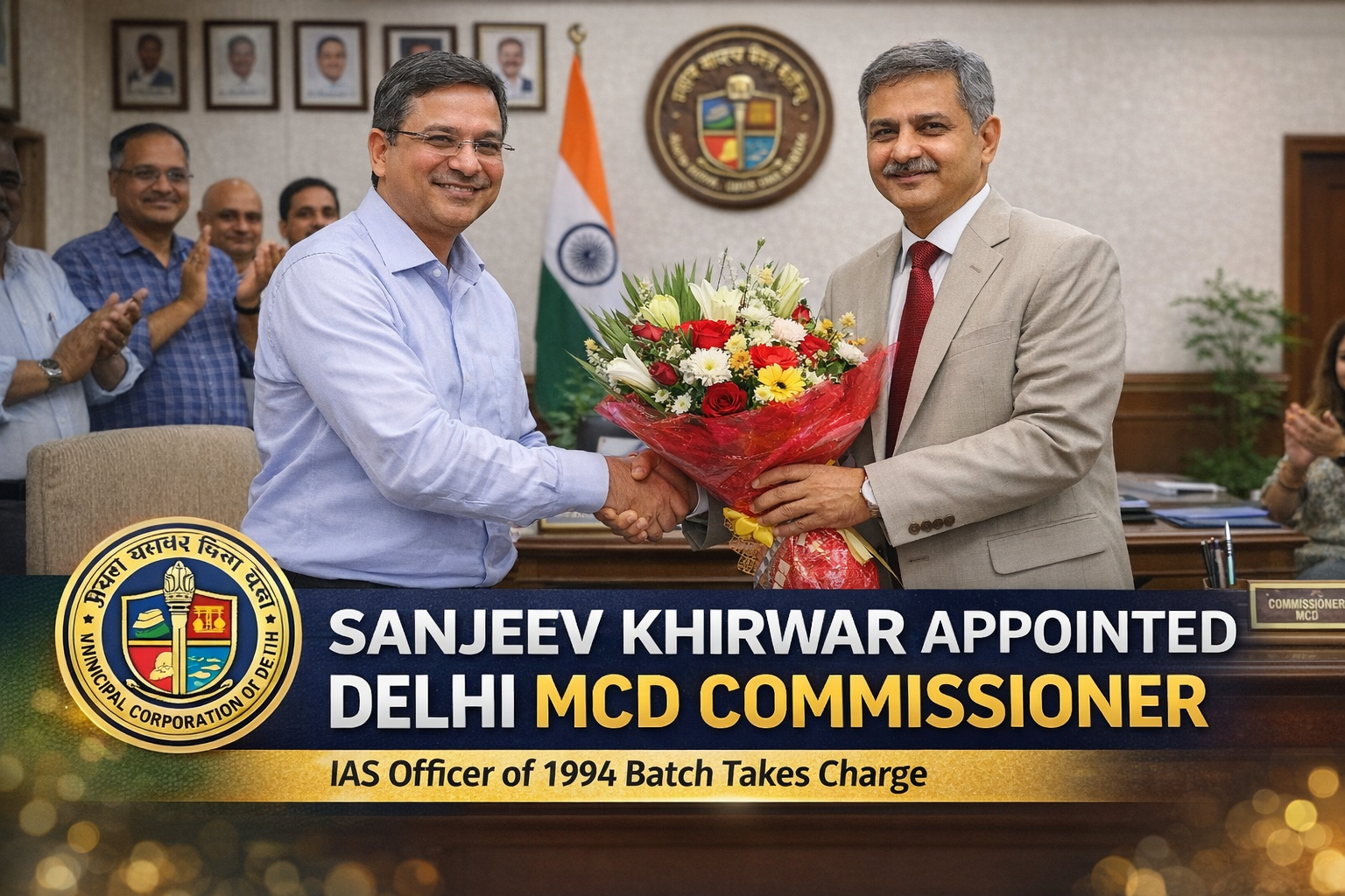 Sanjeev Khirwar Appointed Delhi Mcd Commissioner