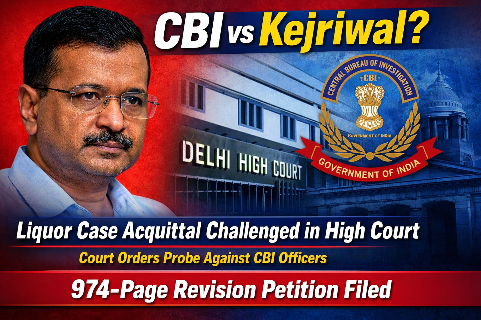CBI Moves Delhi High Court Against Liquor Policy Acquittal; Departmental Probe Ordered on CBI Officers